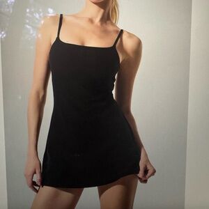 Alo Alosoft Encore Tennis Dress, Black, XS